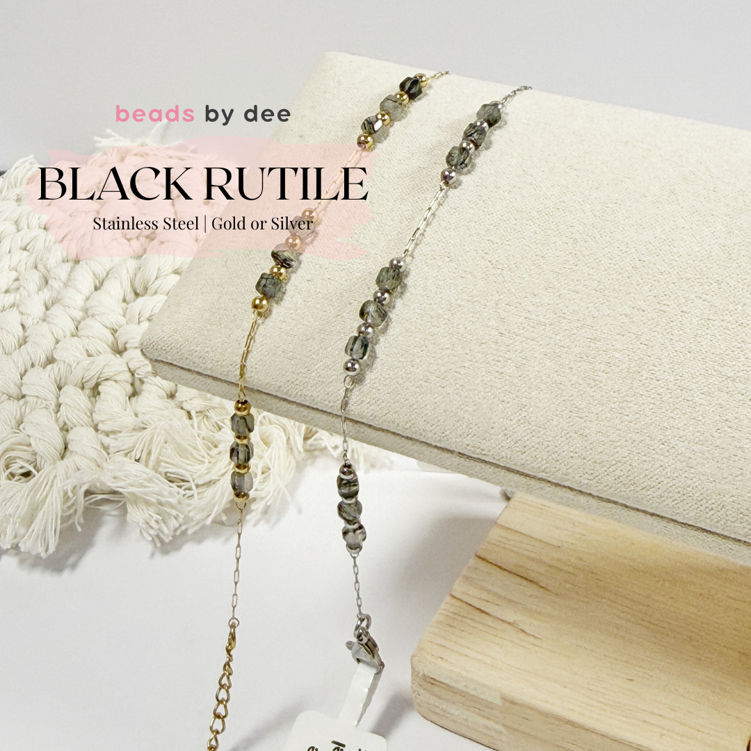 (PRE-ORDER) Faceted Crystal Stainless Steel Bracelets