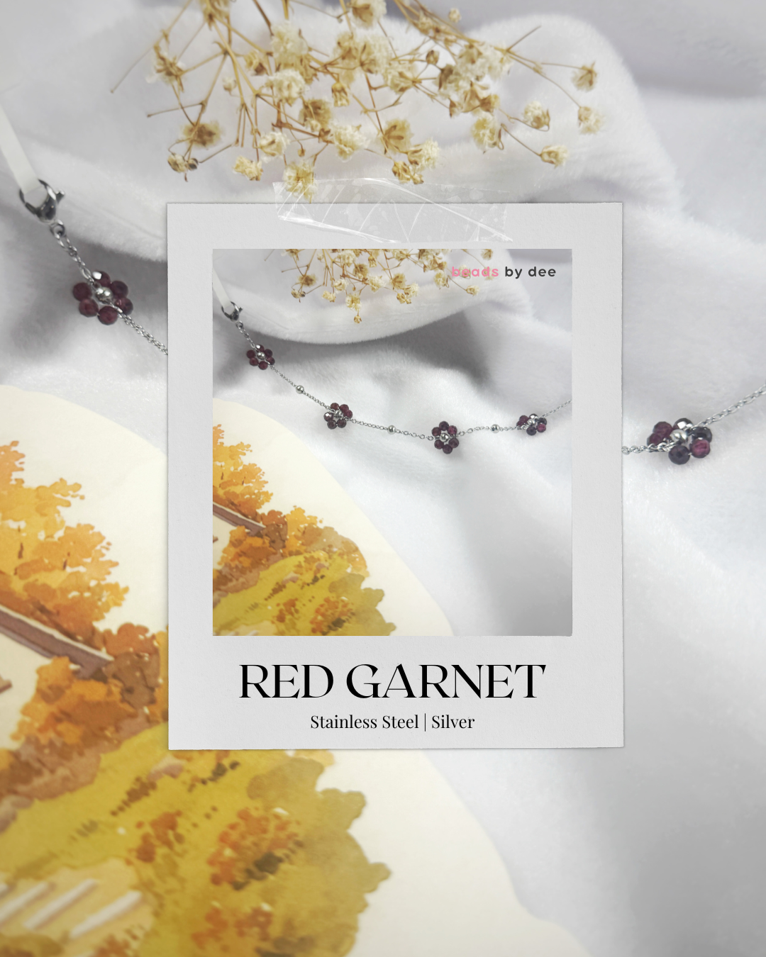 (PRE-ORDER) Flower Crystal Stainless Steel Bracelets