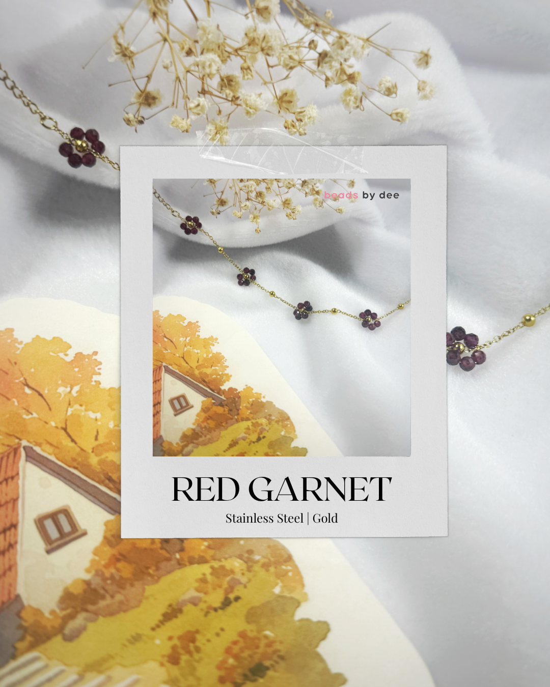 (PRE-ORDER) Flower Crystal Stainless Steel Bracelets