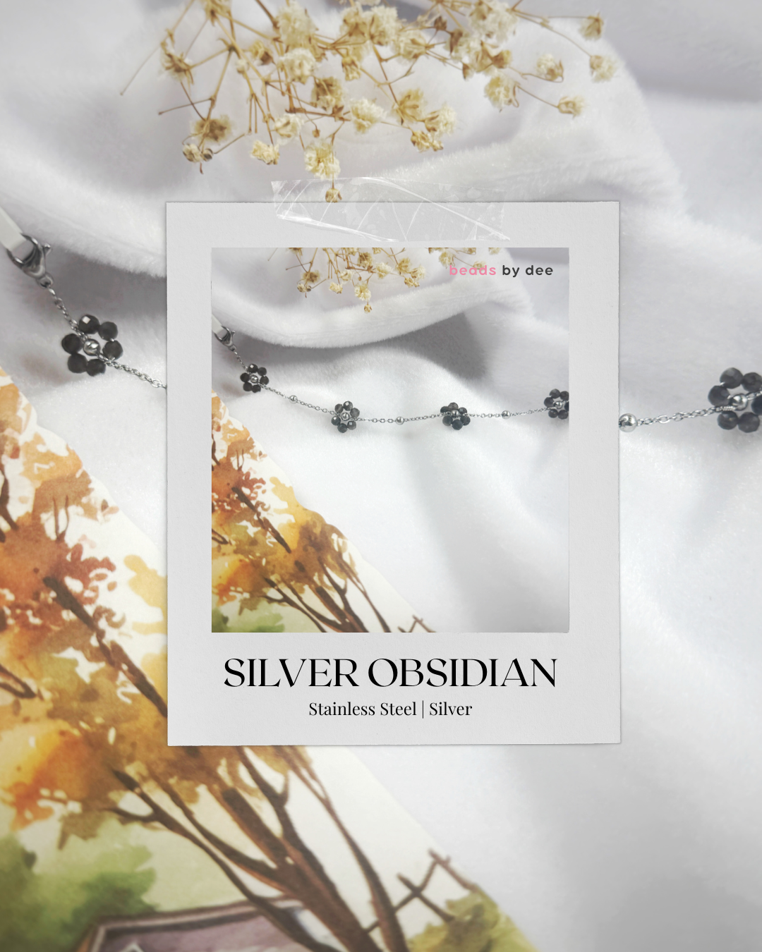 (PRE-ORDER) Flower Crystal Stainless Steel Bracelets