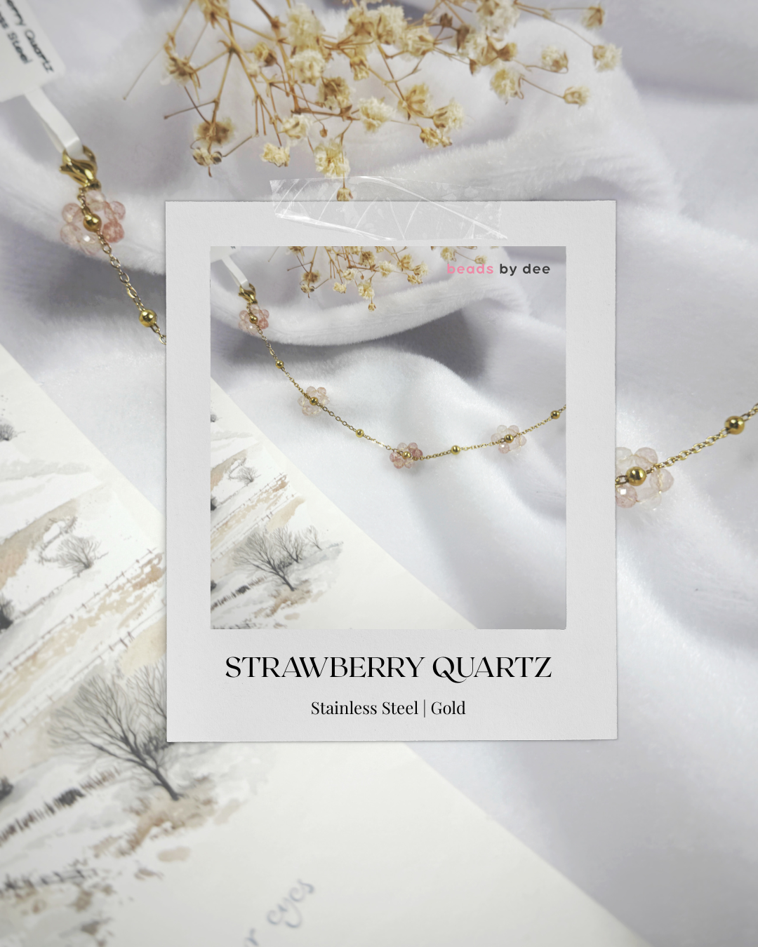 (PRE-ORDER) Flower Crystal Stainless Steel Bracelets