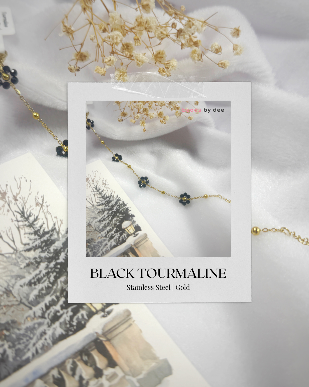 (PRE-ORDER) Flower Crystal Stainless Steel Bracelets