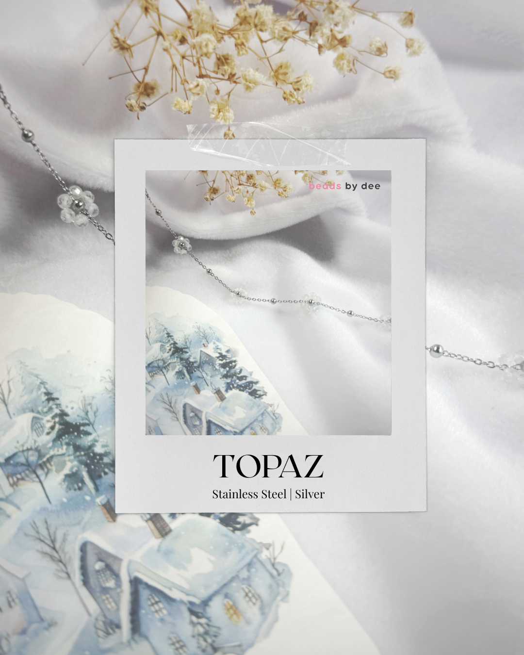 (PRE-ORDER) Flower Crystal Stainless Steel Bracelets