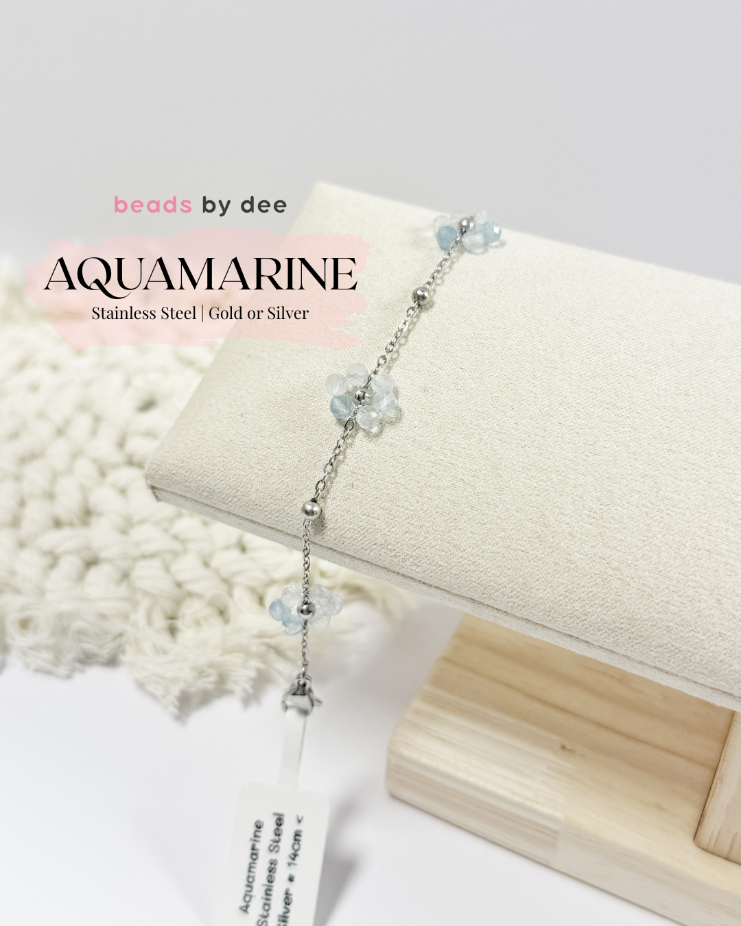 (PRE-ORDER) Flower Crystal Stainless Steel Bracelets