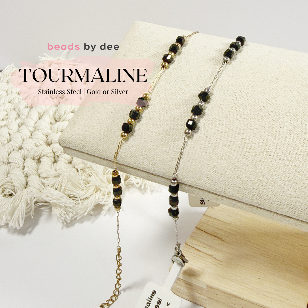 (PRE-ORDER) Faceted Crystal Stainless Steel Bracelets