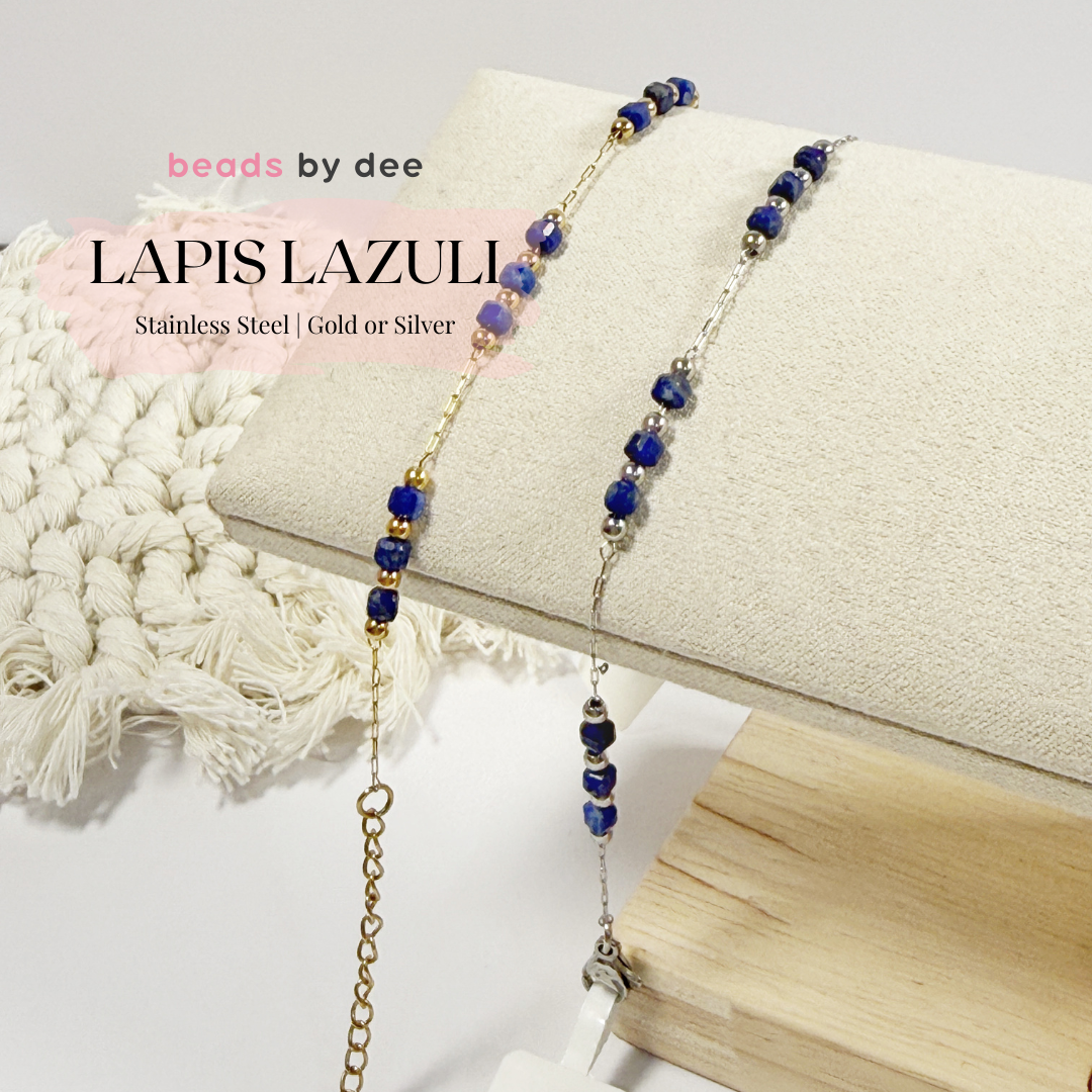 (PRE-ORDER) Faceted Crystal Stainless Steel Bracelets