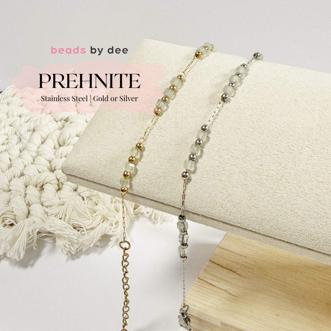 (PRE-ORDER) Faceted Crystal Stainless Steel Bracelets