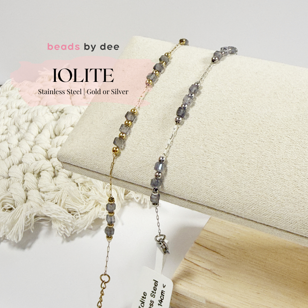 (PRE-ORDER) Faceted Crystal Stainless Steel Bracelets